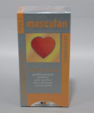 Óvszer masculan 3-as bordázott 10 db