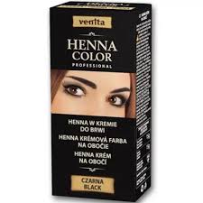 Henna Color tartós szempilla és szemöldök krémfesték fekete 15 g