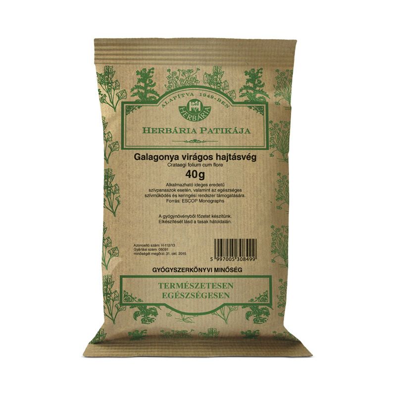 Herbária galagonya virágos hajtásvég tea 40 g