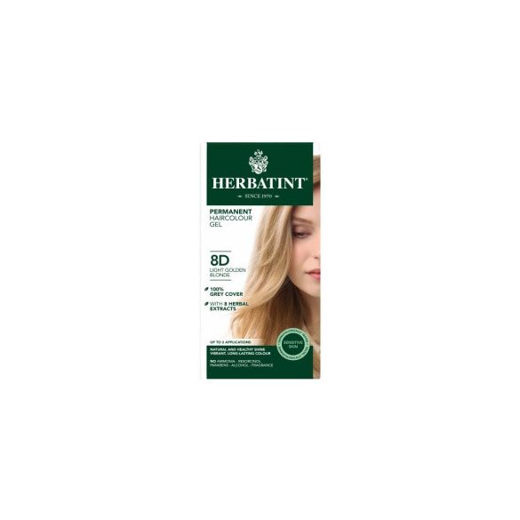 Herbatint 8d arany világos szoke hajfesték 150 ml
