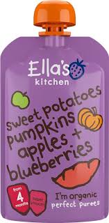 Ellas Kitchen édeskrumpli tök alma áfonya bio bébiétel 120 g