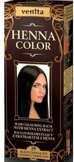 Henna Color szinező hajbalzsam nr 19 fekete csokoládé 75 ml