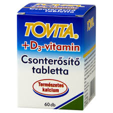 Tovita csonterosíto tabletta+d3 vitamin 60 db