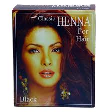 Classic Henna hajszínező por fekete 100 g