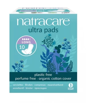 Natracare bio betét szárnyas hosszú 10 db