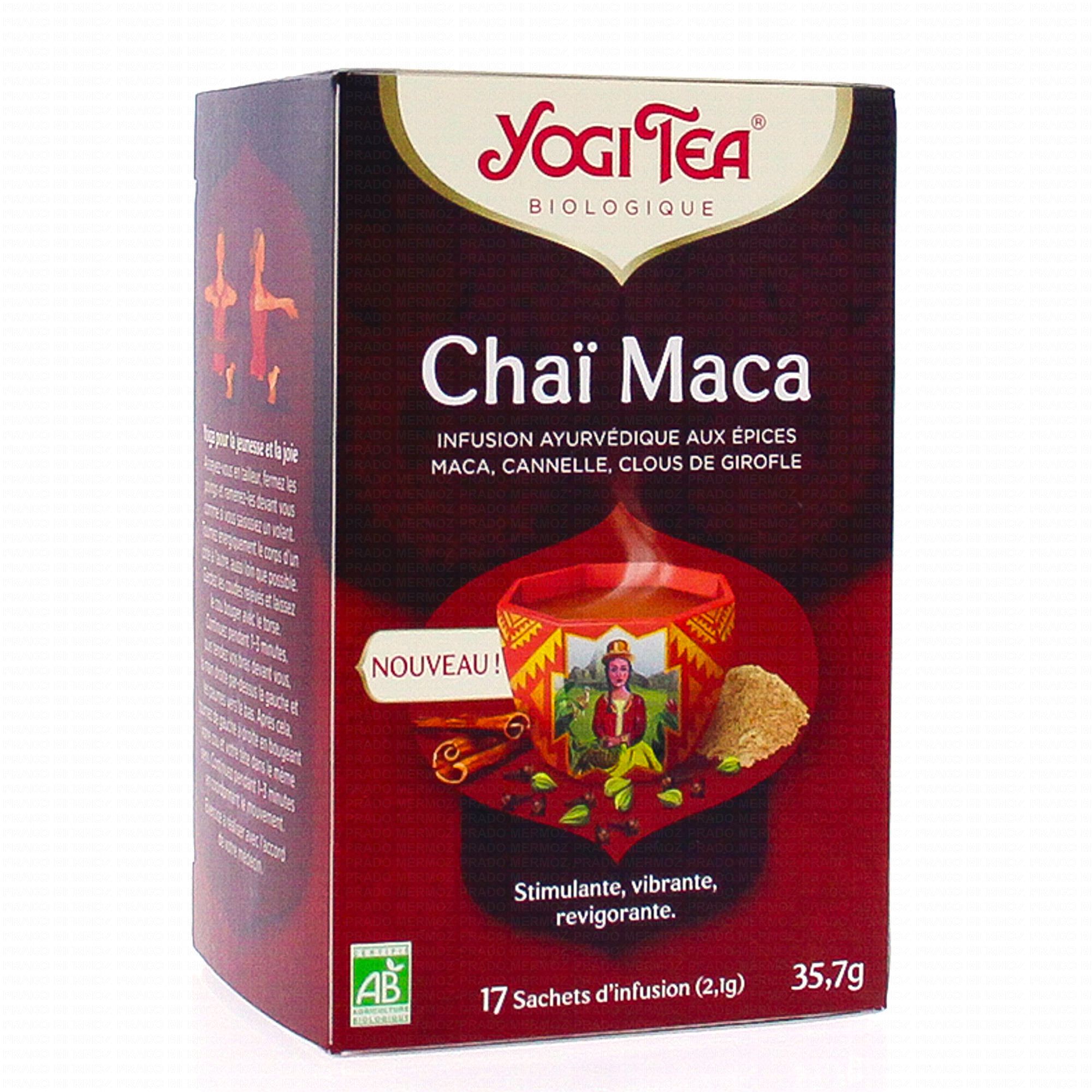 Yogi bio tea maca chai 17x2