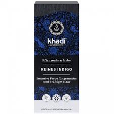Khadi bio hajfesték por kékesfekete-indigó 100 g