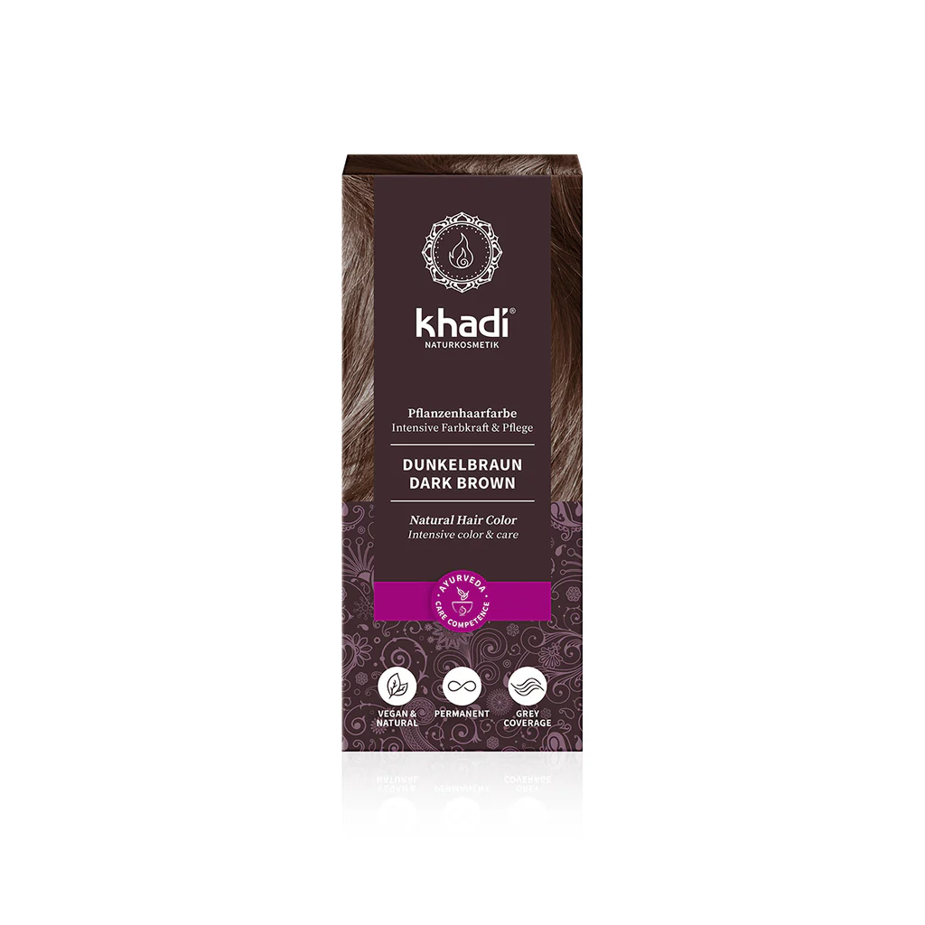 Khadi bio hajfesték por sötétbarna 100 g