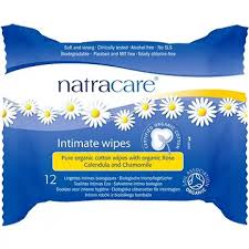 Natracare bio női intim törlőkendő 12 db