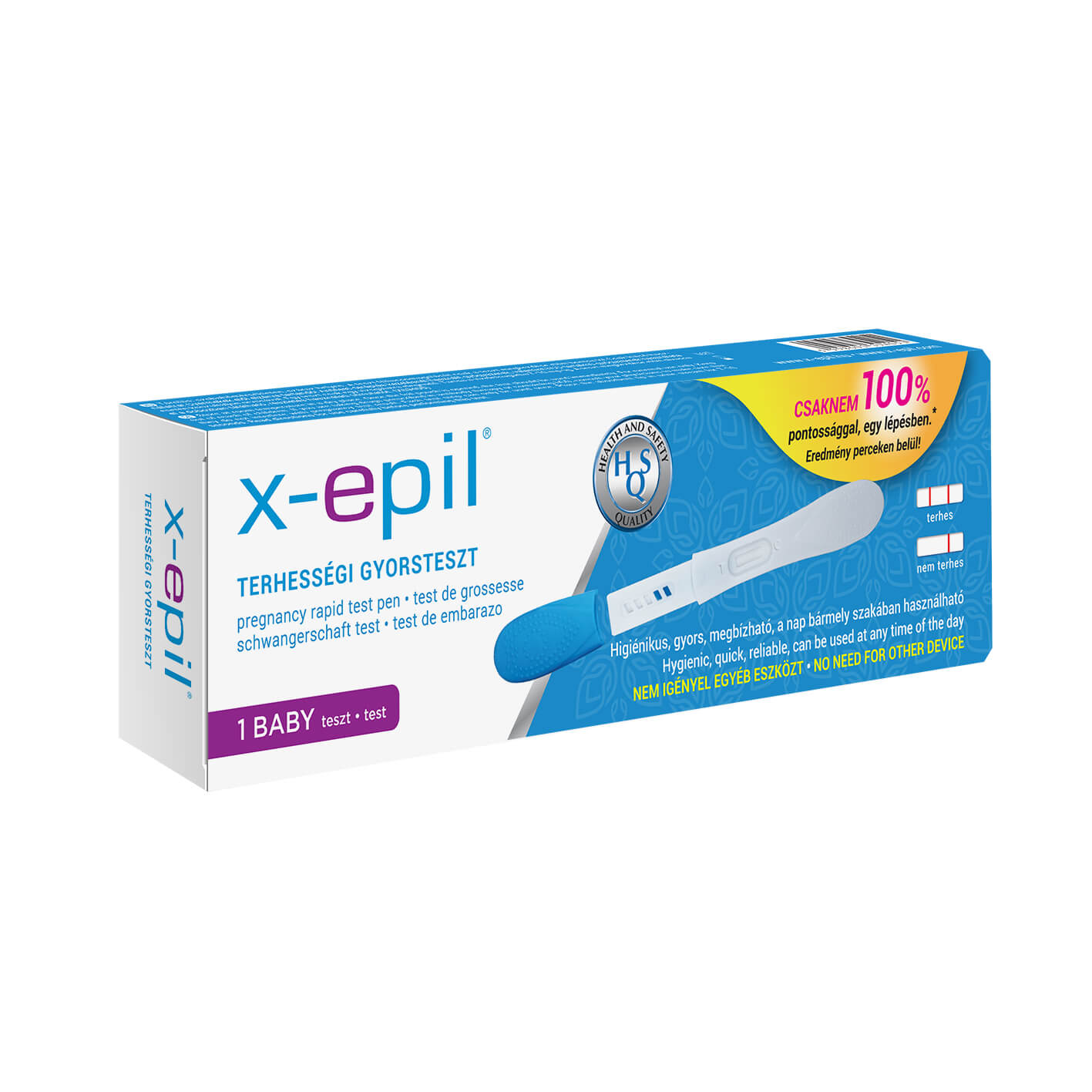 X-Epil terhességi gyorsteszt pen exkluzív 1 db