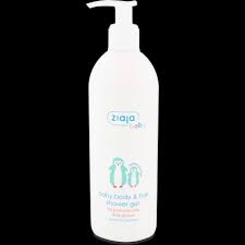 Ziaja baba és gyermek hipoallergén pumpás tusfürdő test haj 400 ml