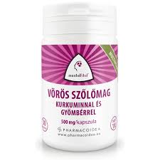 Pharmacoidea mentalfitol vörösszőlőmag multivit. kapszula kurkuma kivonat 30 db