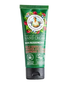 Babushka Agafia bio kézkrém tápláló vad szibériaiboróka és erdeimálna kivonattal 75 ml