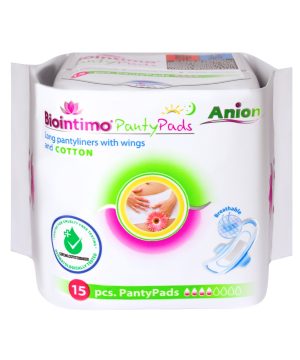 Biointimo panty pads hosszított szárnyas tisztasági betét 15 db