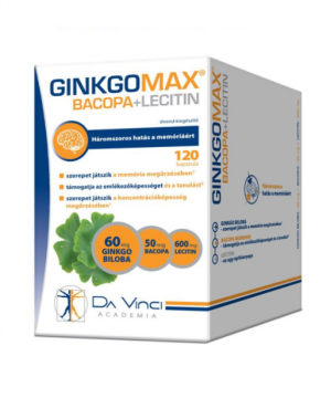 GinkgoMAX + Bacopa + Lecitin lágyzselatin kapszula 120x