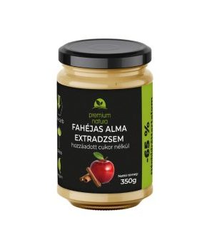 Premium Natura csökkentett energia tartalmú extra dzsem édesítőszerekkel fahéjas alma 350 g