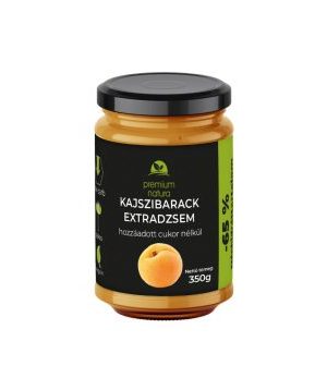 Premium Natura csökkentett energia tartalmú extra dzsem édesítőszerekkel kajszibarack 350 g