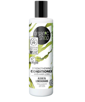 Organic Shop bio kondicionáló erősítő és hajhullás ellen algával és citromfűvel 280 ml