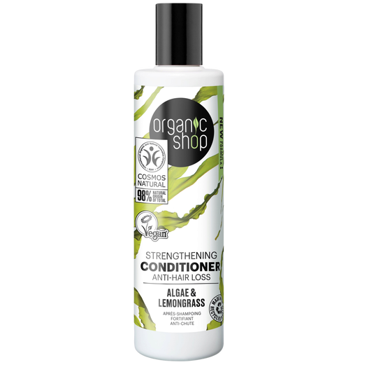 Organic Shop bio kondicionáló erősítő és hajhullás ellen algával és citromfűvel 280 ml