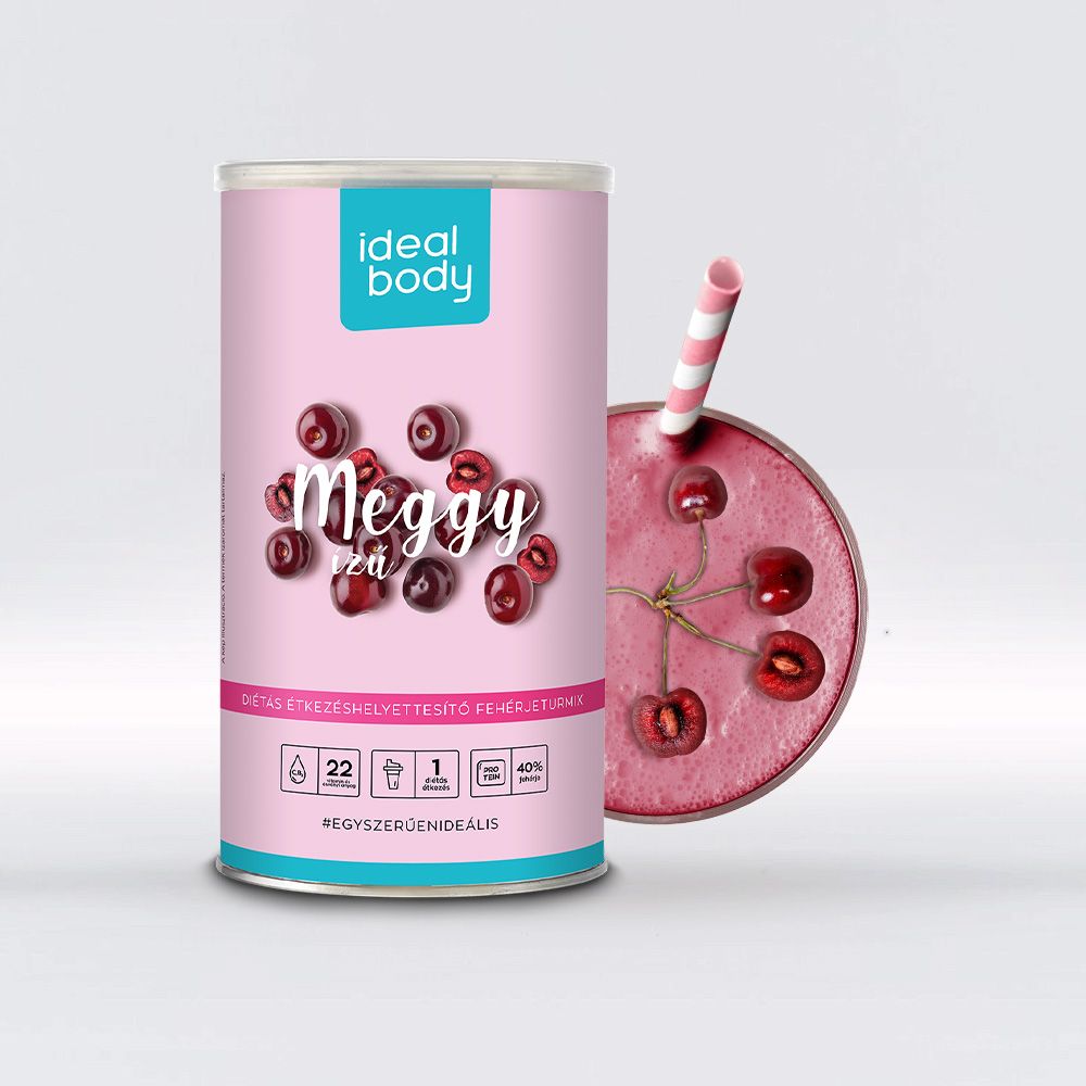 IdealBody fogyókúrás italpor meggy ízű 525 g