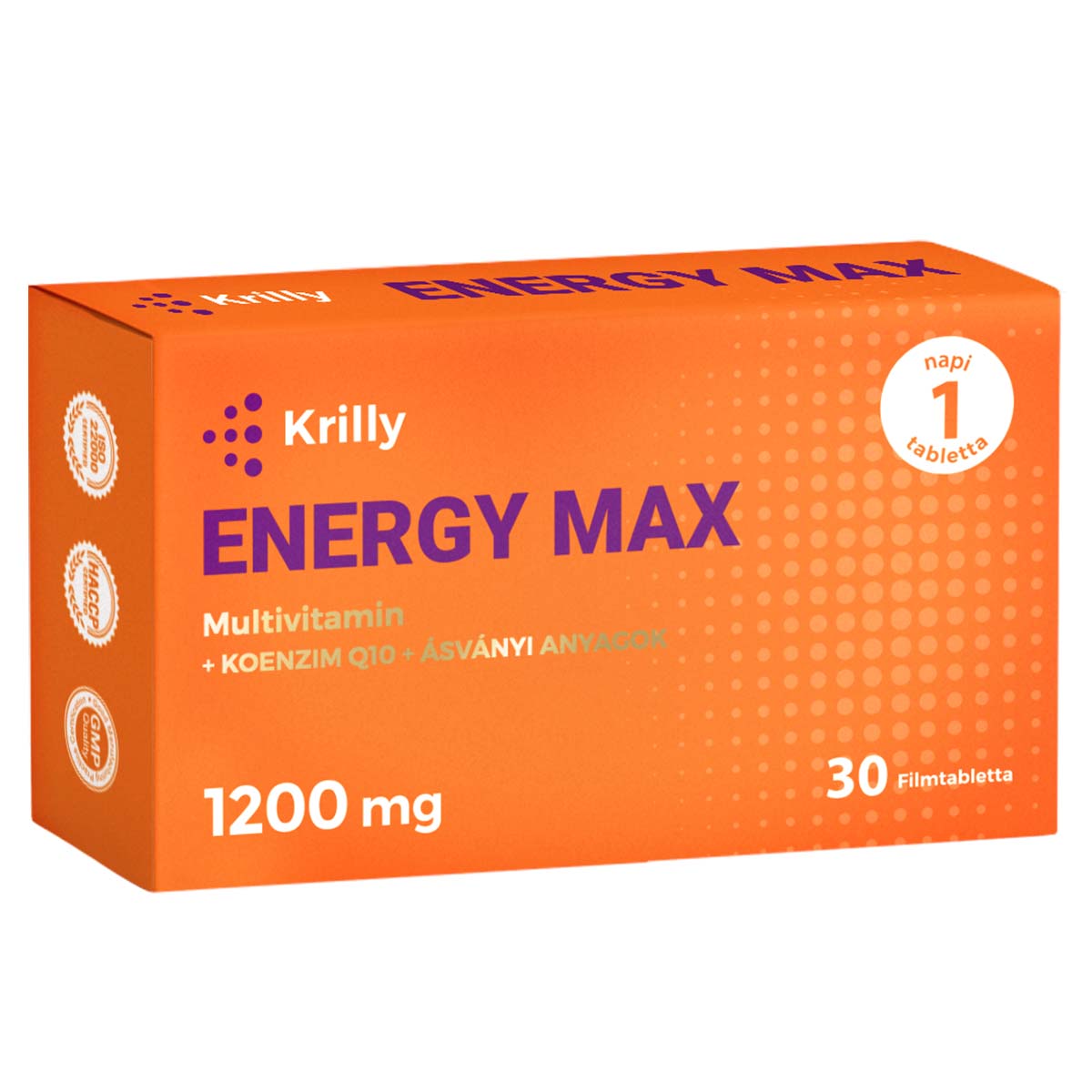 Krilly Energy Max Multivitamin filmtabletta – 30db