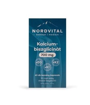 Nordvital kalcium-biszglicinát 700mg kapszula 60 db