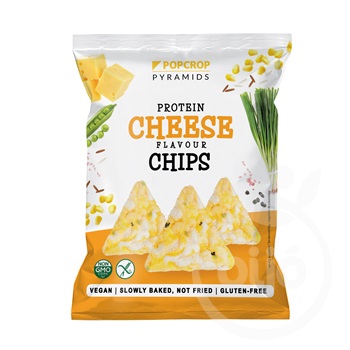 Popcrop Pyramids sajtos protein chips 60 g