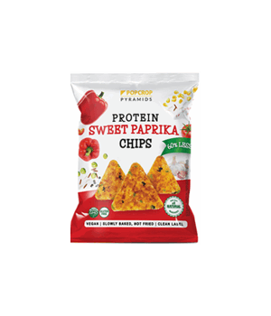 Popcrop Pyramids barbecue ízű protein chips 60 g