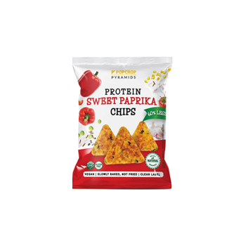 Popcrop Pyramids barbecue ízű protein chips 60 g