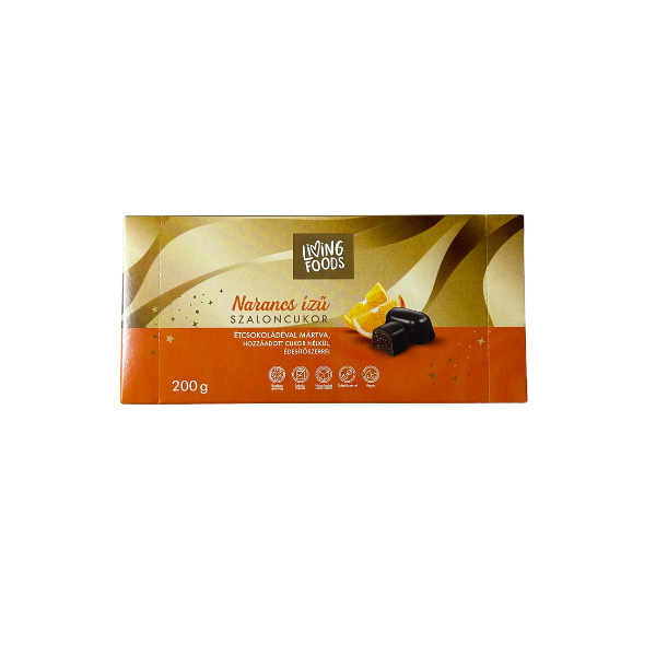 Living Foods Narancs Ízű Szaloncukor