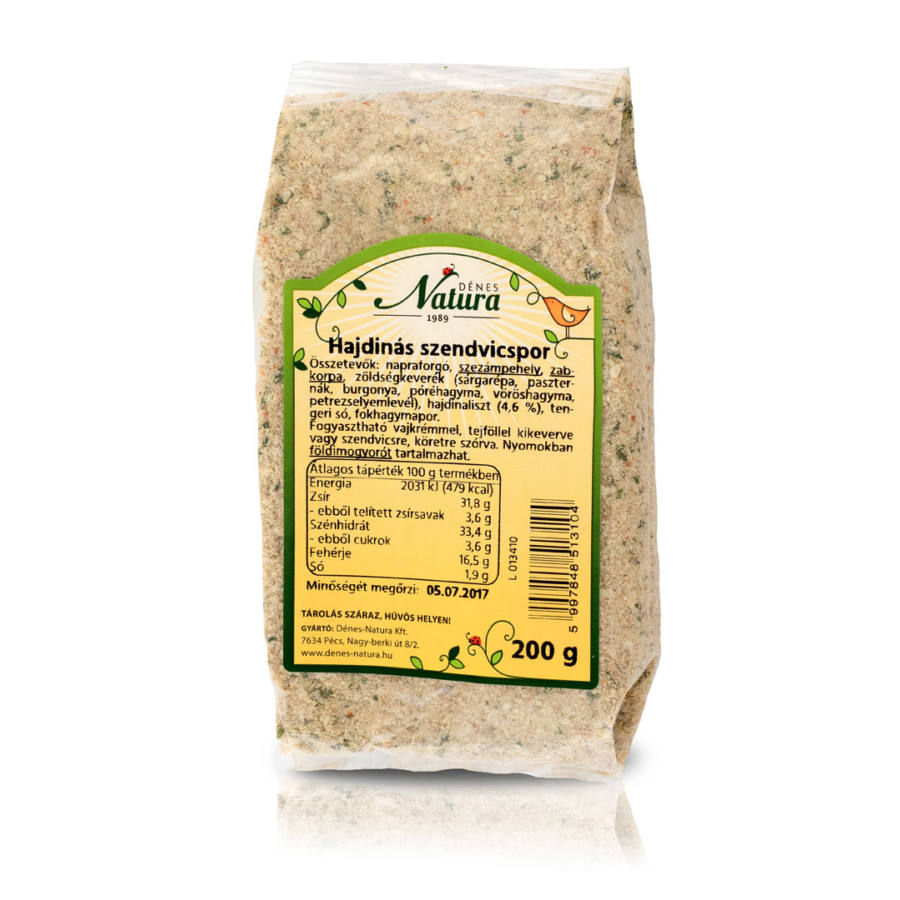 Natura hajdinás szendvicskrémpor 200 g