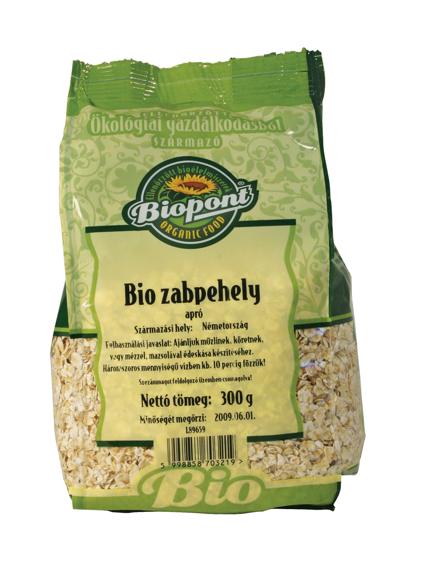 Biopont bio zabpehely apró 300 g