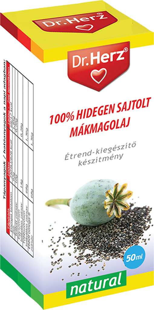 Dr. herz mákmagolaj 100% hidegen sajtolt 50 ml