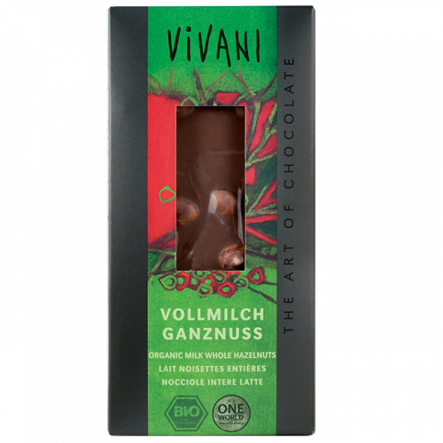 Vivani bio étcsokoládé egészmogyoróval 100 g