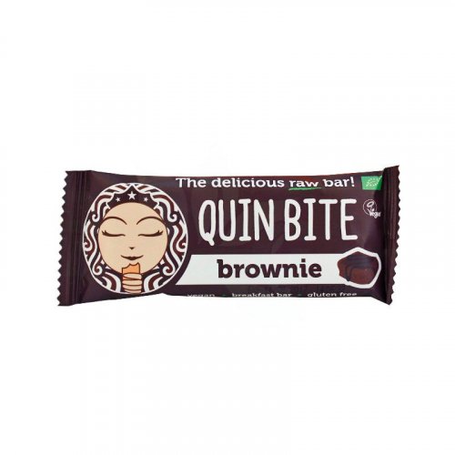 Quin Bite bio nyers desszert szelet brownie 30 g 30 g