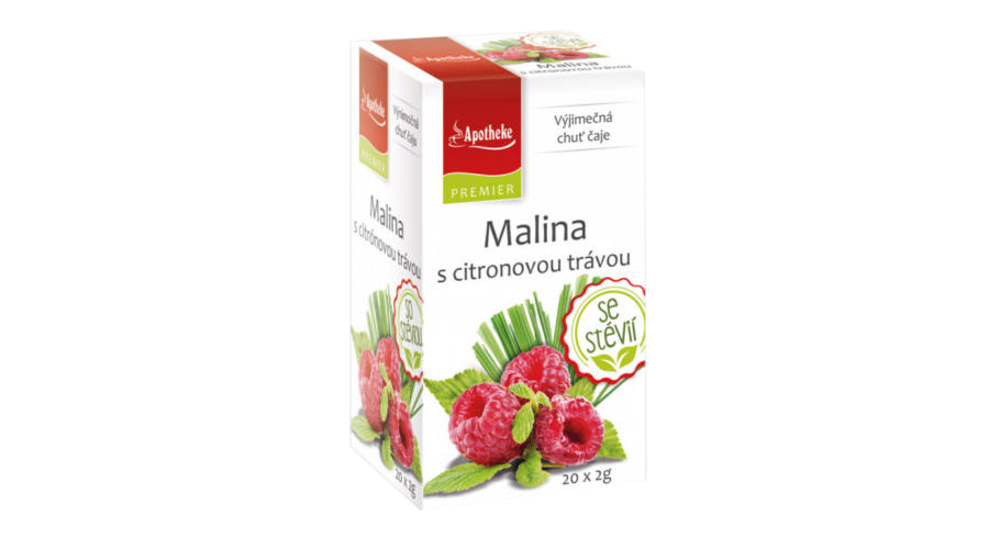 Apotheke málna-citromfű steviával gyümölcstea 40 g