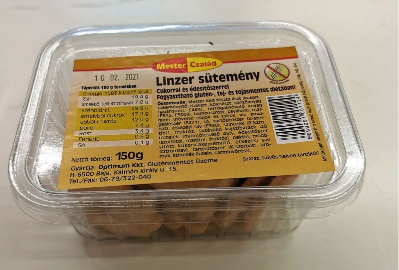 Mester Család gluténmentes linzer tejmentes 150 g