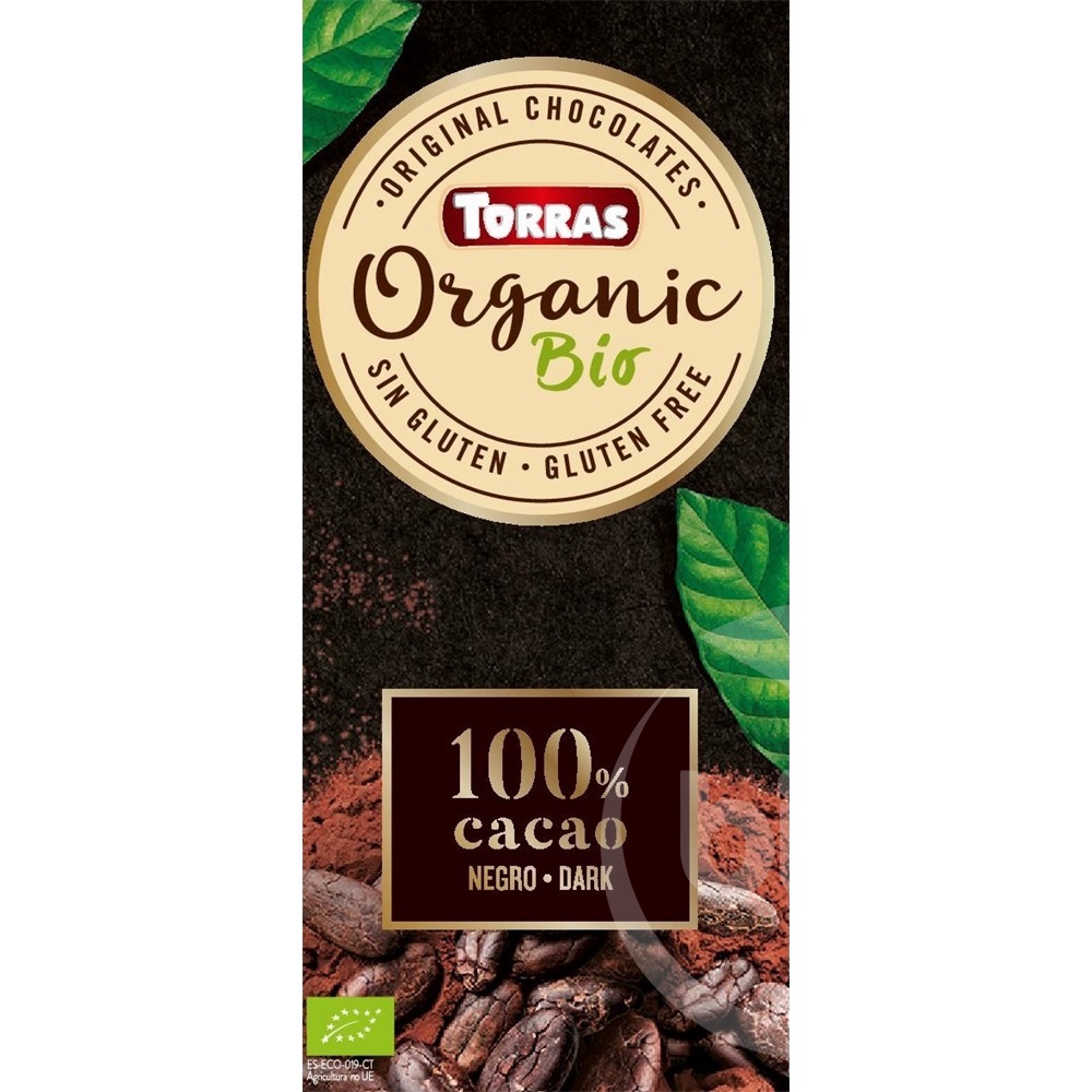 Torras bio 100% kakaótartalmú étcsokoládé 100 g