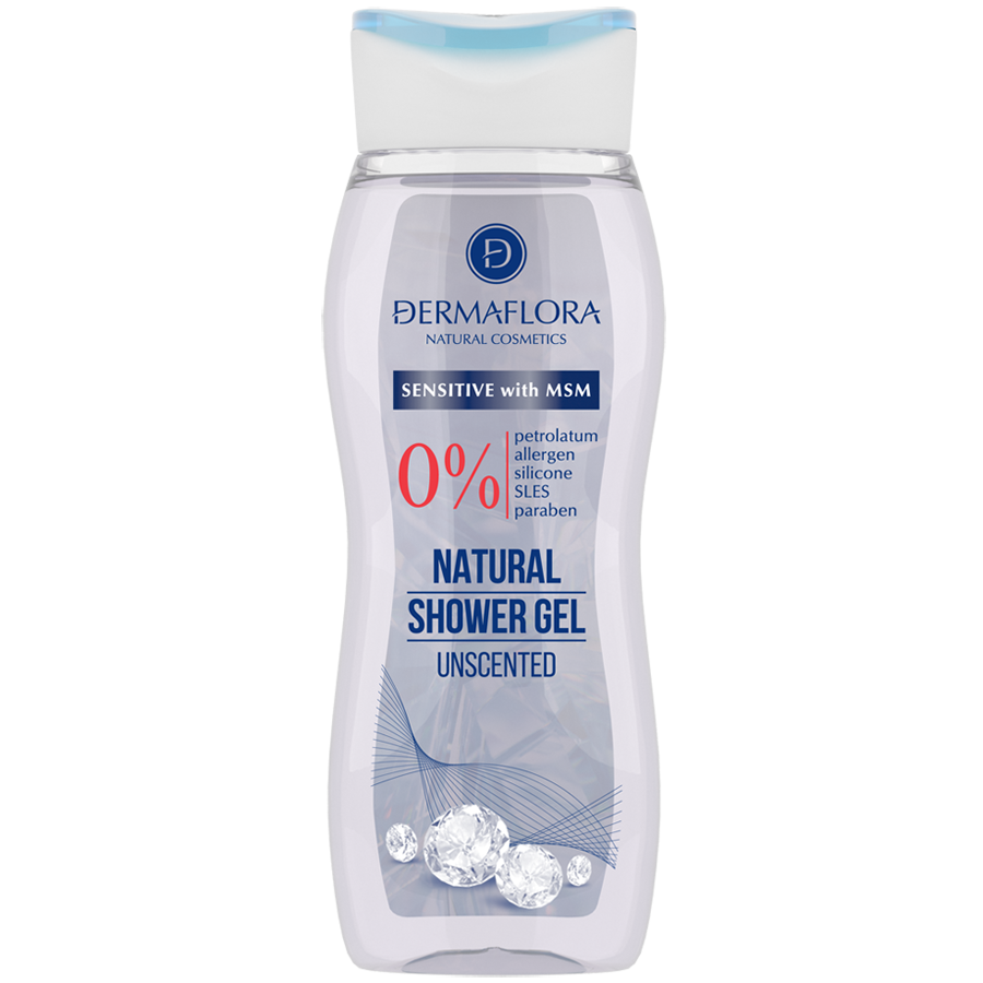 Dermaflora 0% tusfürdő sensitive with msm 250 ml