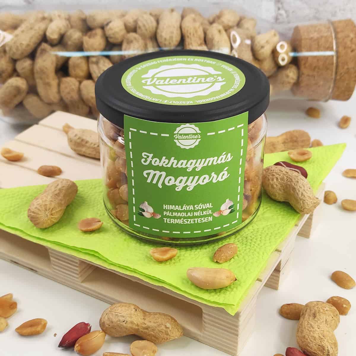 Valentines pirított mogyoró fokhagymás 190 g
