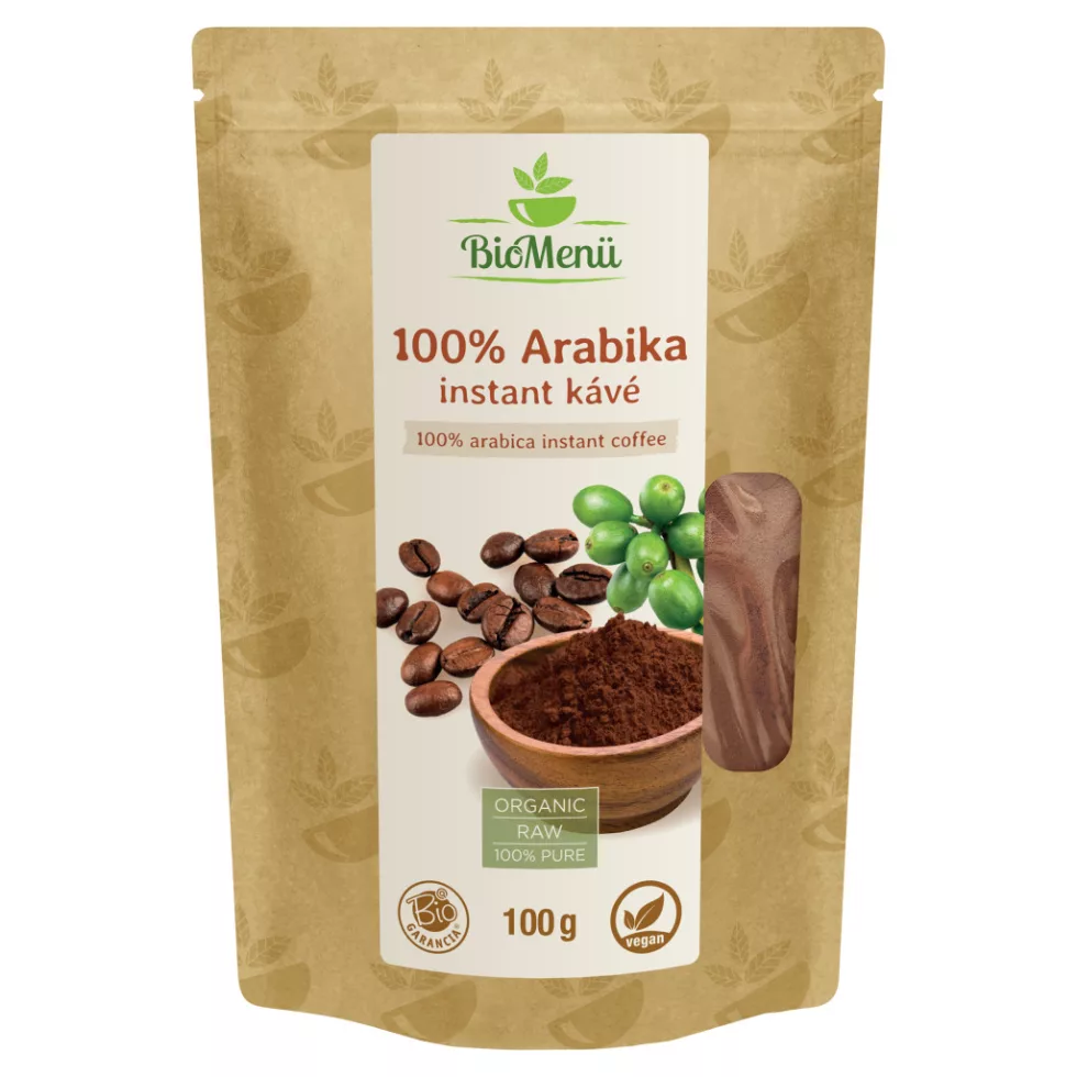 BioMenü BIO 100% Arabica instant kávé 100g
