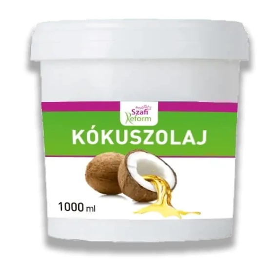 SZAFI Reform Kókuszolaj – Kókuszzsír (Szűrt, NEM hidrogénezett) 1 L