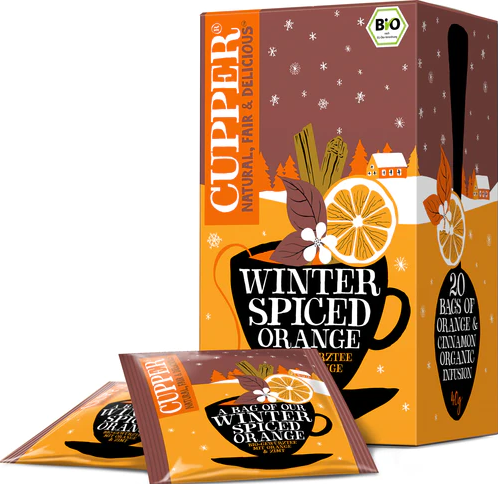 Cupper bio spice orange xmas limited edition téli fűszeres narancs tea 40 g