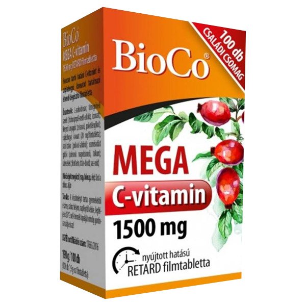 Bioco mega c-vitamin családi csomag 1500 mg kapszula 100 db