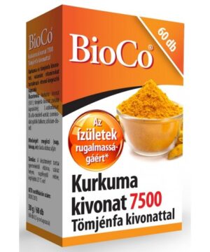 Bioco kurkuma kivonat 7500 tömjénfa kivonattal kapszula 60 db