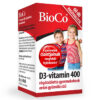 Bioco d3-vitamin 400 rágótabletta gyerekeknek 60 db erdei gyümölcs ízu