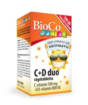 Bioco c+d duo junior rágótabletta 100 db