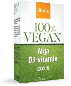 Bioco vegan alga D3-vitamin 2000 NE kapszula 60 db