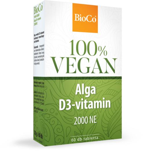 Bioco vegan alga D3-vitamin 2000 NE kapszula 60 db