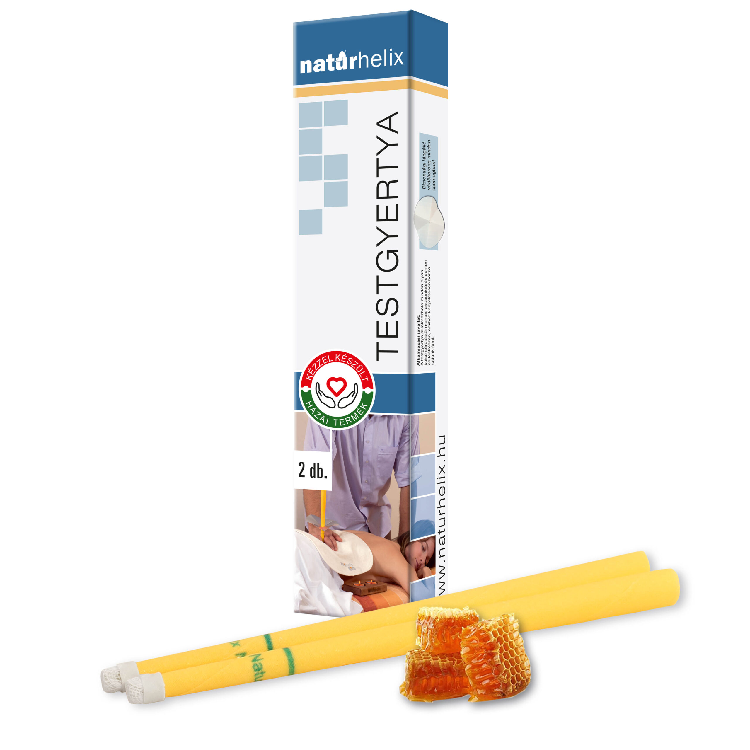 Naturhelix testgyertya natúr 2 db